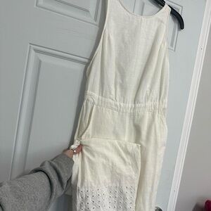 Urban Outfitters Cream Midi Dress